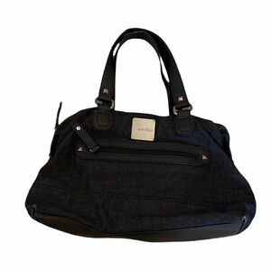 CALVIN KLEIN Black Fabric Small Zip Shoulder Bag